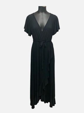 NWT Flutter Short Sleeve Knit Maxi Maternity Empire Waist Dress